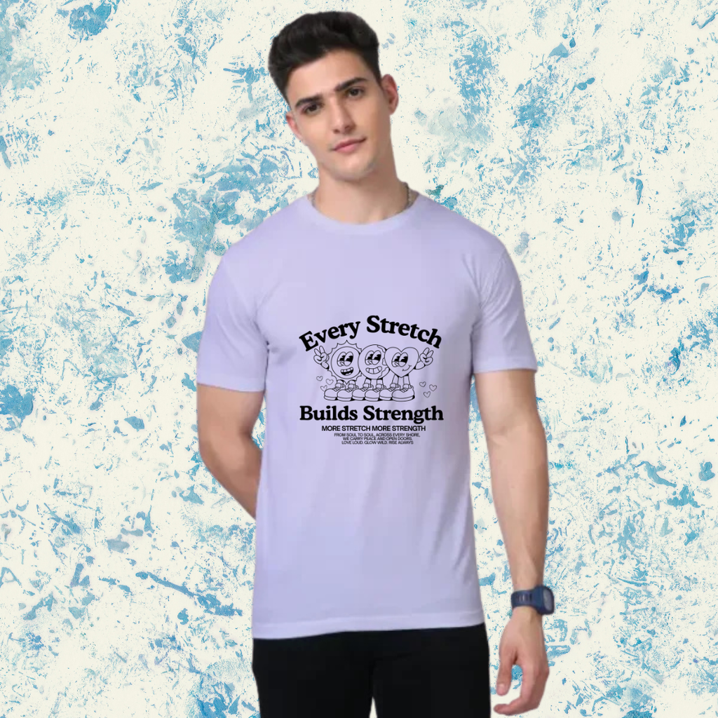 Supima Cotton Unisex T-Shirt | Every Stretch Builds Strength Tee | Motivational Shirt