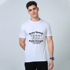 Supima Cotton Unisex T-Shirt | Every Stretch Builds Strength Tee | Motivational Shirt