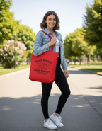 Every Stretch Builds Strength Tote Bag | Eco-Friendly Cotton Canvas Reusable Bag | Motivational Quote Tote Bag Zipper for Daily Use