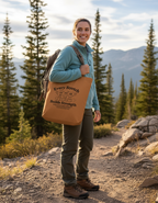 Every Stretch Builds Strength Tote Bag | Eco-Friendly Cotton Canvas Reusable Bag | Motivational Quote Tote Bag Zipper for Daily Use